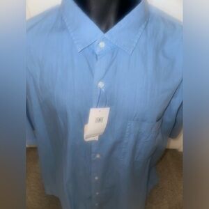 New Men’s Peter Millar Light Blue Size XXL Seaside Collection Button Front Shirt